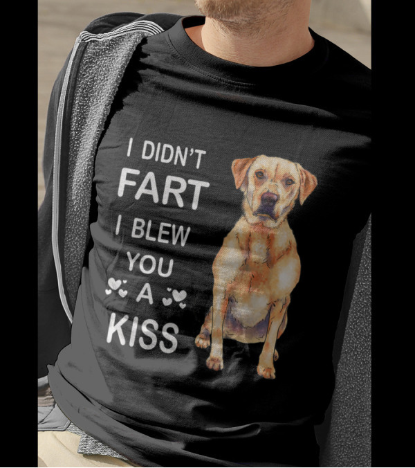 I Didn't Fart I Blew You A Kiss Labrador Retriever Drawing T-Shirt