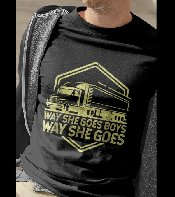 Way She Goes Boys Way She Goes Truck T-Shirt
