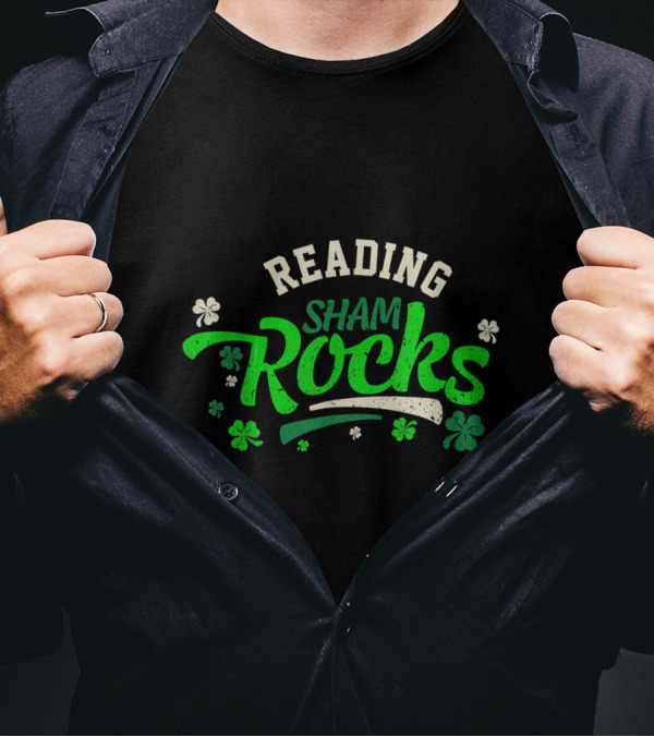 Reading ShamROCKS St Patrick Clover T-Shirt