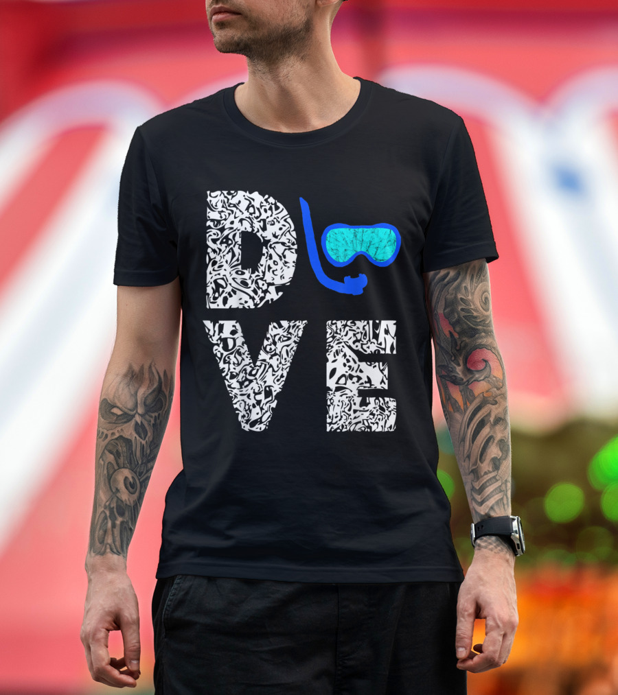Dive Deep Snorkeling Scuba Diving Mask T-Shirt