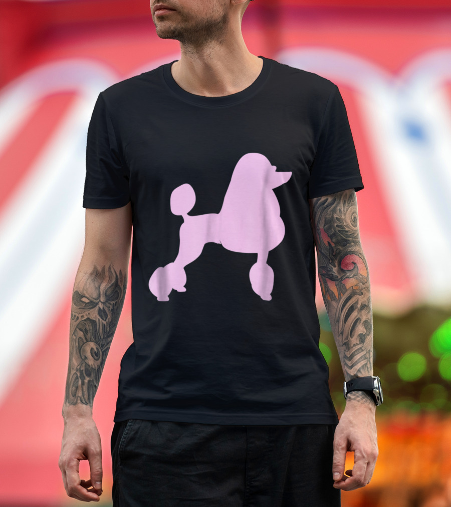 1950s Sock Hop Pink Poodle T-Shirt