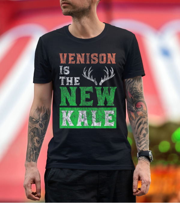 Premium T-Shirt: Venison Is the New Kale Big Antler T-Shirt Venison Is the New Kale Big Antler T-Shirt