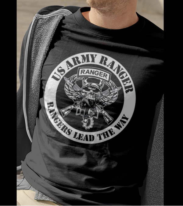US Army Ranger Skull Rangers Lead The Way Veteran T-Shirt