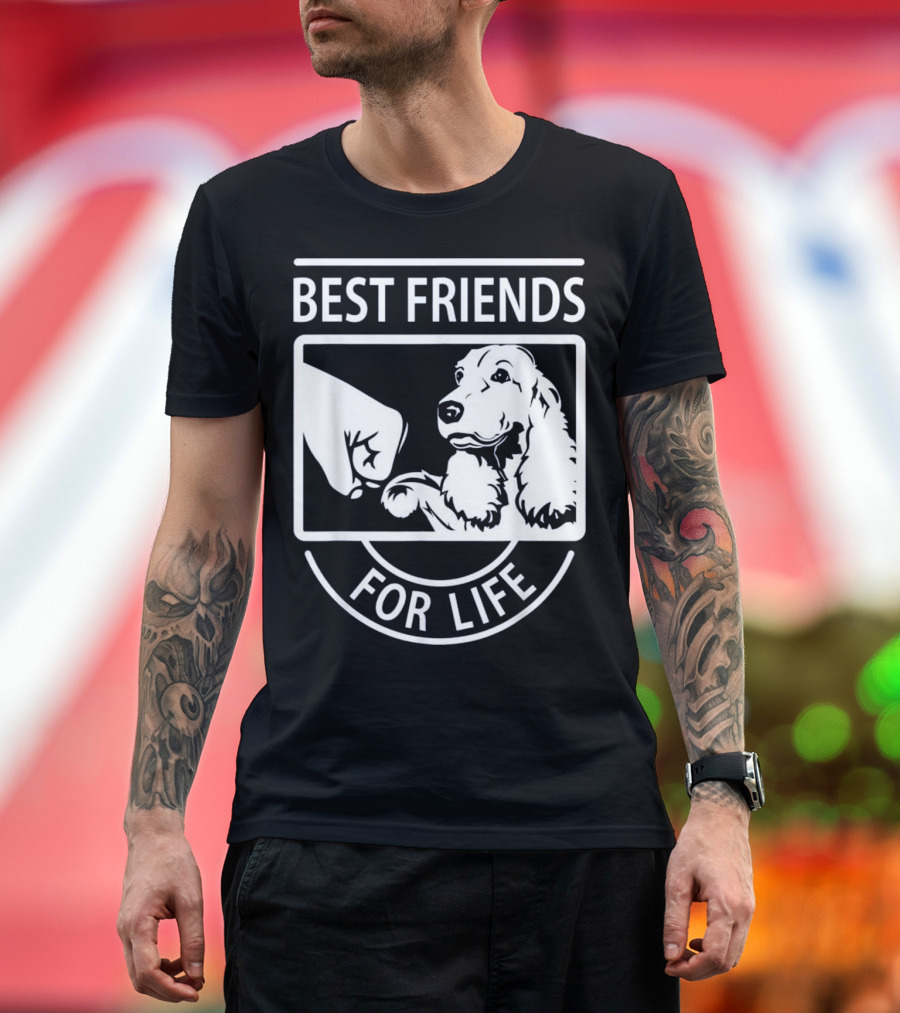 Best Friends for Life Cocker Spaniel Fist Bump T-Shirt
