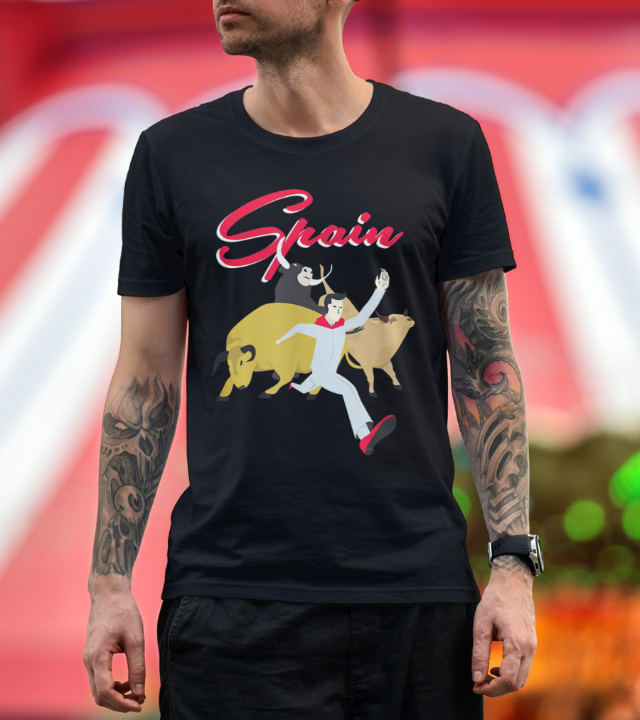 Spain Running of the Bulls Pamplona T-Shirt