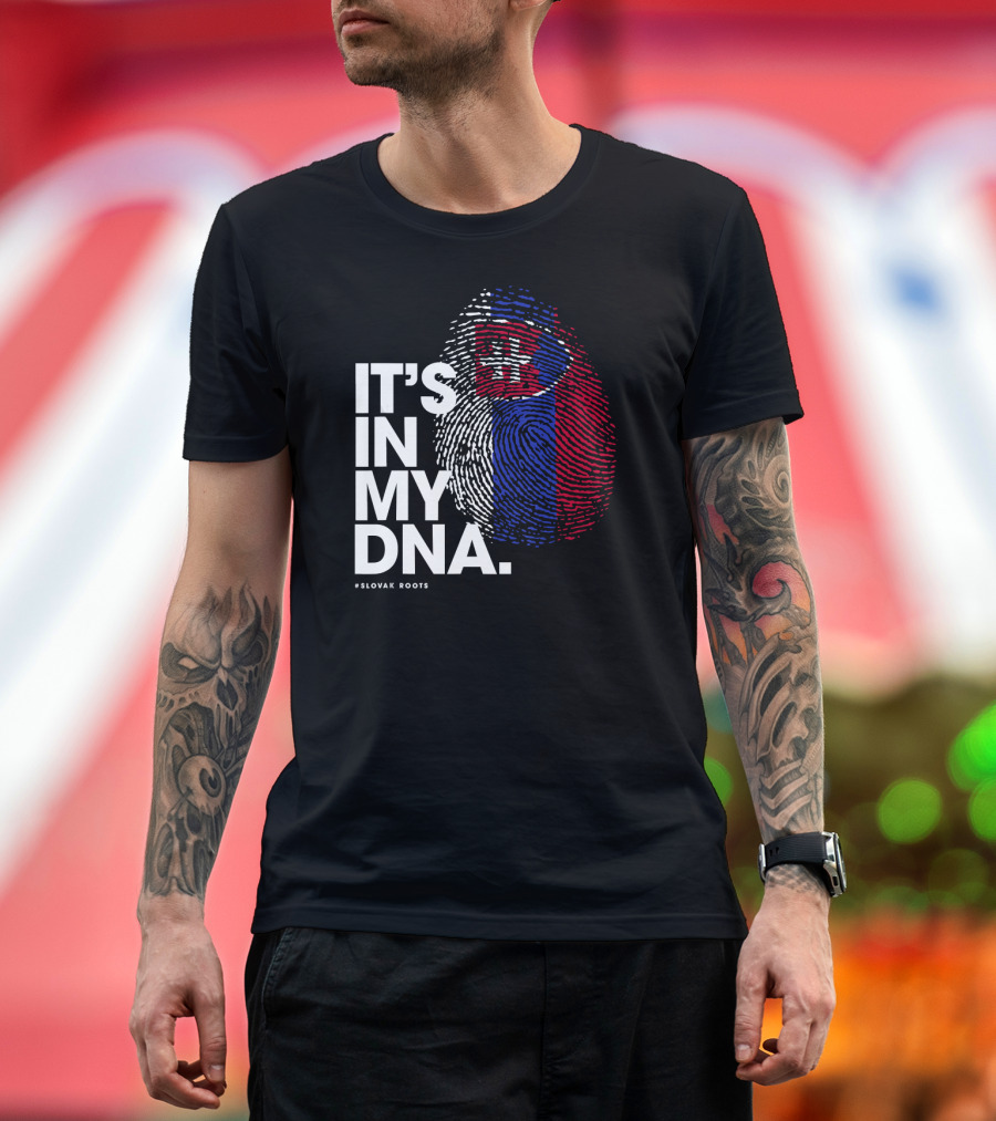 IT'S IN MY DNA Slovakia Flag Slovak Roots T-Shirt