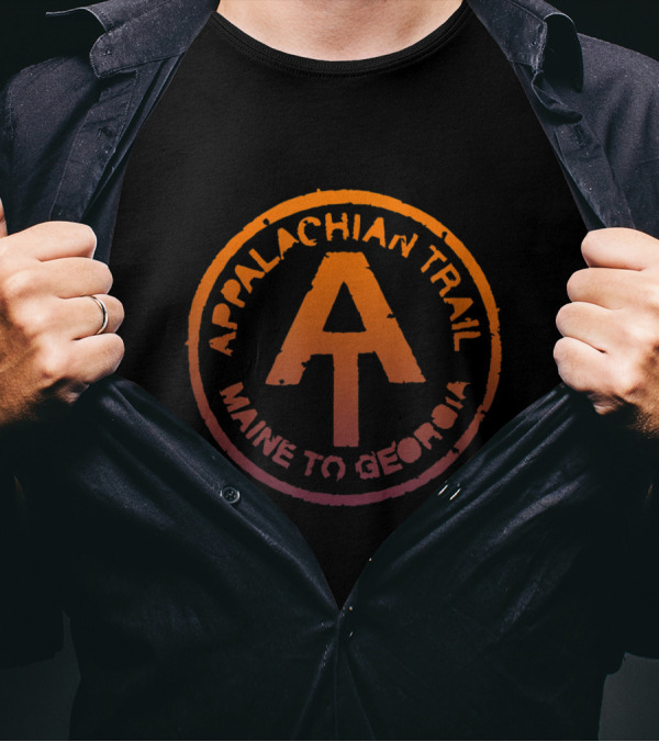 Appalachian Trail Maine To Georgia A Rustic Hiking Trail Marker T-Shirt