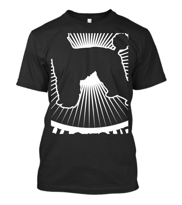 My Shadow Has 4 Legs And A Tail Poodle Silhouette Radiant Sunburst T-Shirt