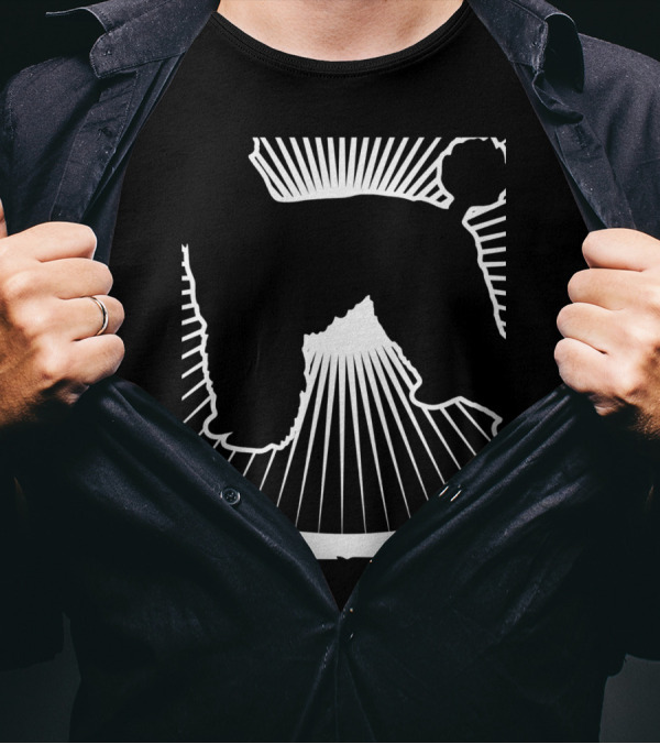 My Shadow Has 4 Legs And A Tail Poodle Silhouette Radiant Sunburst T-Shirt