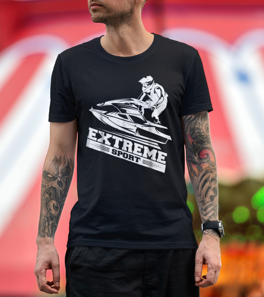 Extreme Sport Jet Skiing Skier T-Shirt