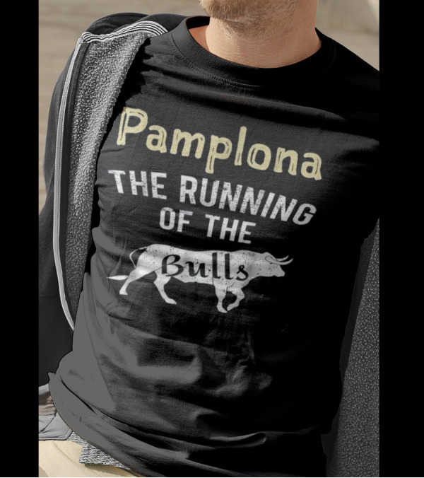 Pamplona The Running Of The Bulls Cattle Bull T-Shirt