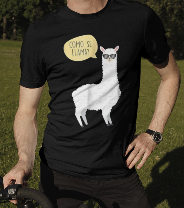 Como Se Llama Alpaca With Sunglasses For Alpaca Lover T-Shirt