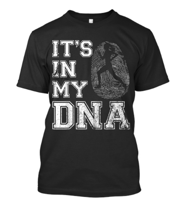 Vintage Running It's In My DNA Fingerprint T-Shirt