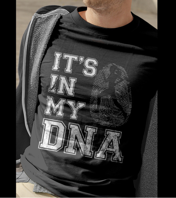 Vintage Running It's In My DNA Fingerprint T-Shirt