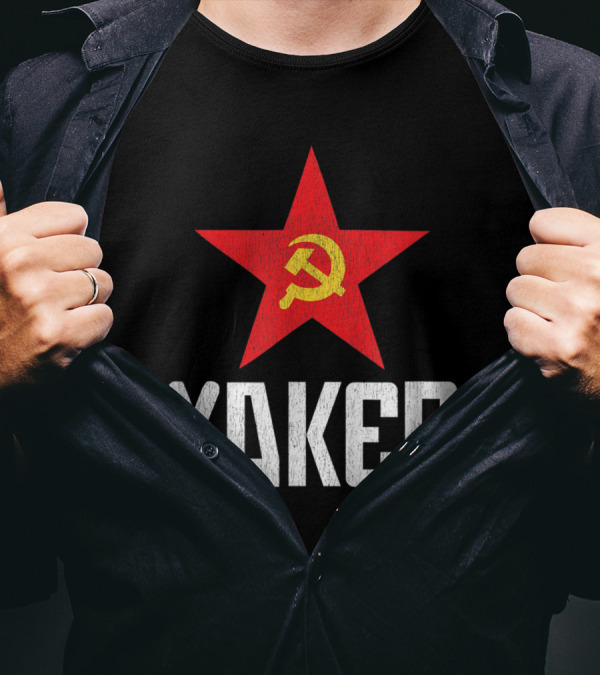 Vintage Russian Hacker Soviet Cyber Security Hammer And Sickle T-Shirt