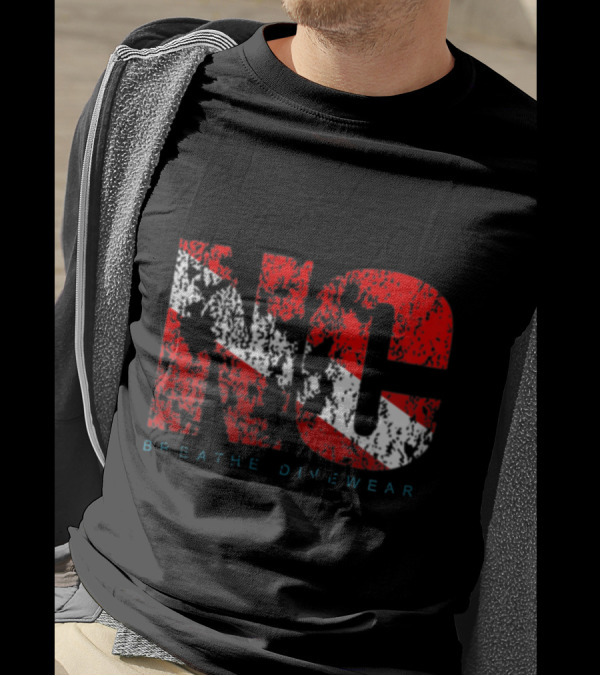 NC Breathe Divewear Dive Flag Style Scuba Diving T-Shirt