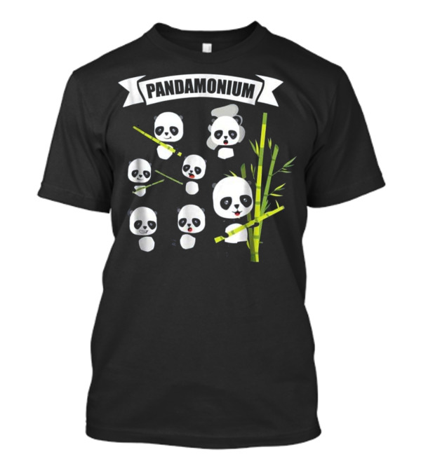 Pandamonium Bambootree Funny Panda Chaos T-Shirt