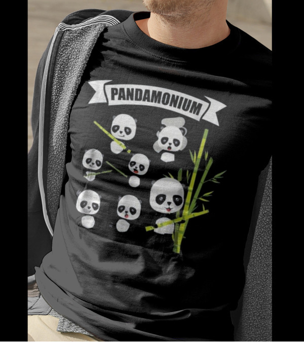 Pandamonium Bambootree Funny Panda Chaos T-Shirt