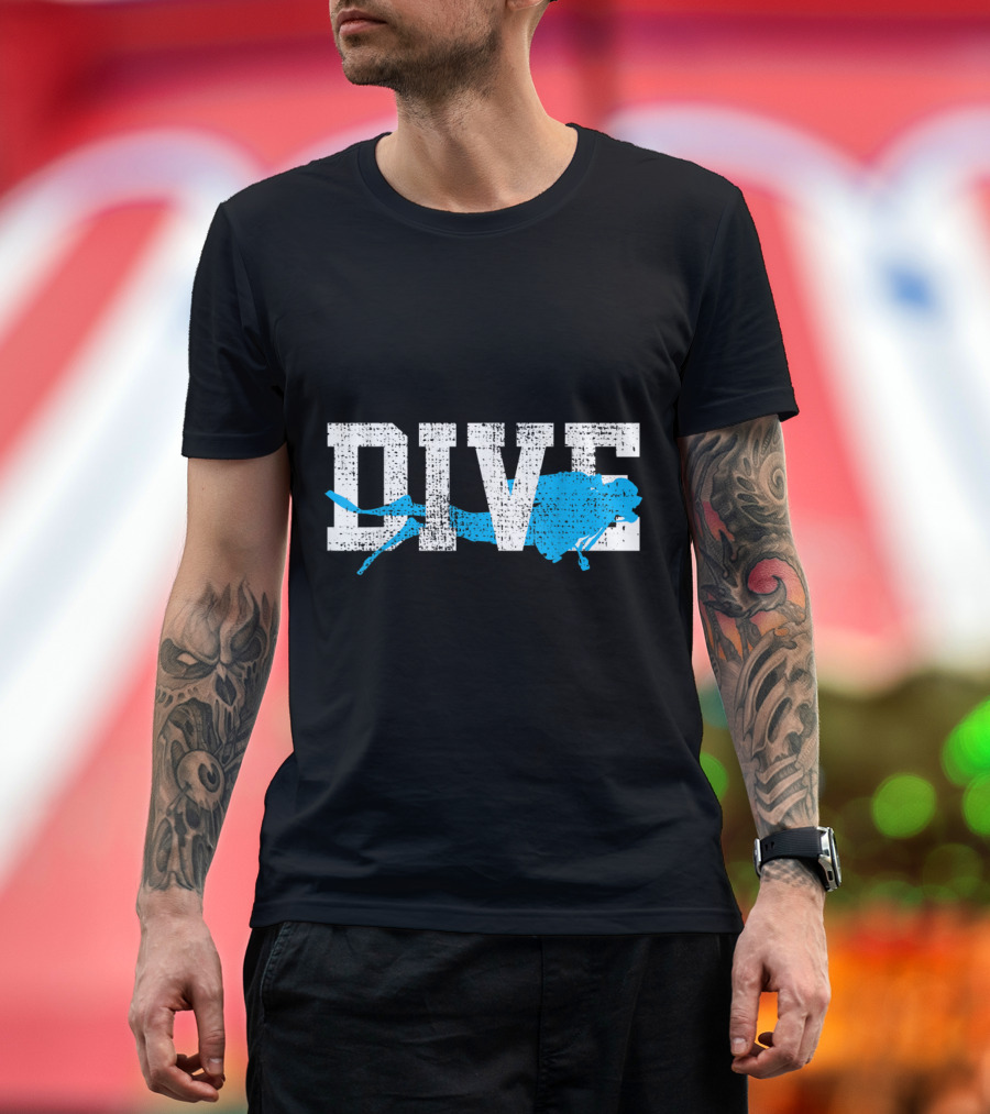 Vintage Scuba Dive Diver Sta Blue T-Shirt