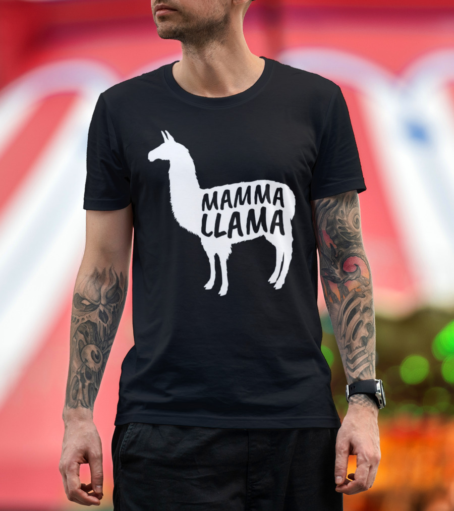 Mamma Llama Alpaca Lover T-Shirt