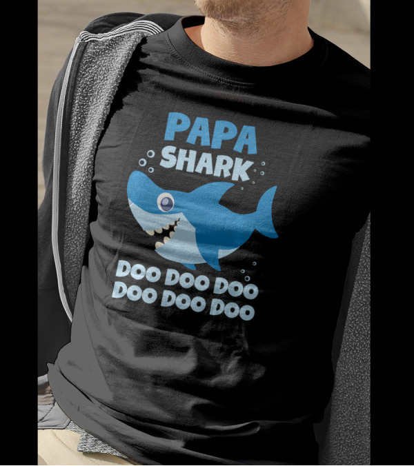 PAPA SHARK DOO DOO DOO SHARK FAMILY SONG INSPIRED T-Shirt