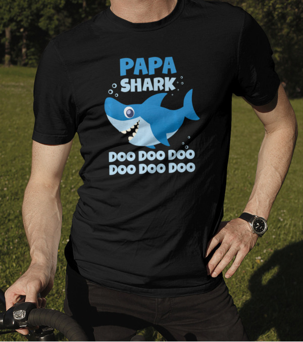 PAPA SHARK DOO DOO DOO SHARK FAMILY SONG INSPIRED T-Shirt