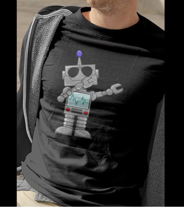 Cool Robot Dabbing With Sunglasses Back To School T-Shirt