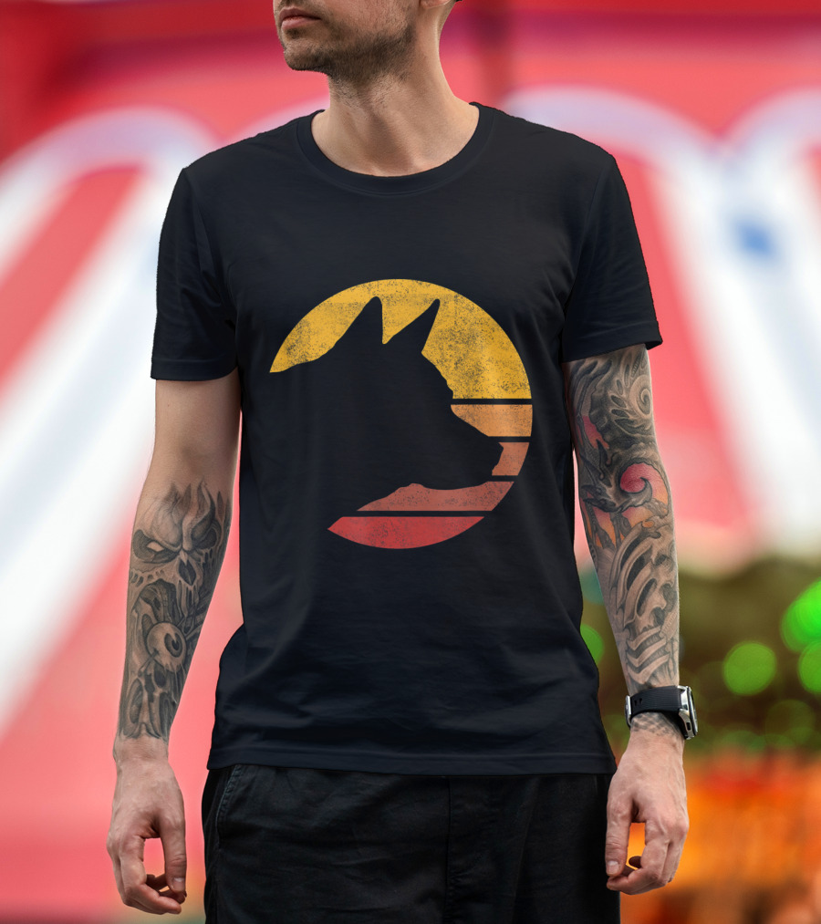 Vintage Sunset German Shepherd T-Shirt