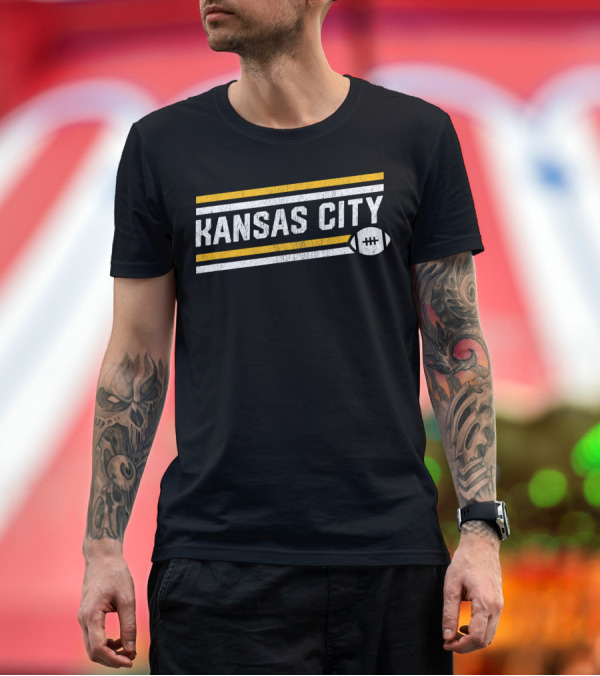Premium T-Shirt: Kansas City Football Touchdown T-Shirt Kansas City Football Touchdown T-Shirt