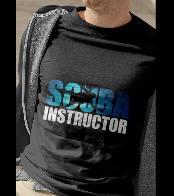 SCUBA Diving Instructor Silhouette Ocean T-Shirt
