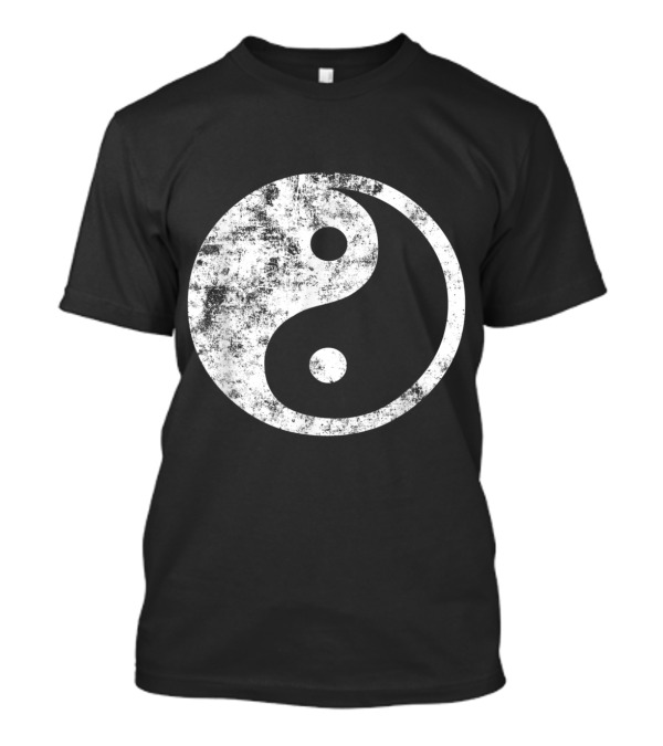 Yin Yang Fun Symbol Grunge Texture Vintage Yin Yang T-Shirt