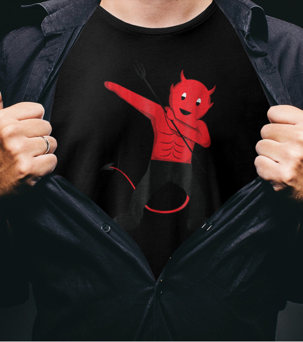Funny Halloween Devil Dabbing Costume T-Shirt