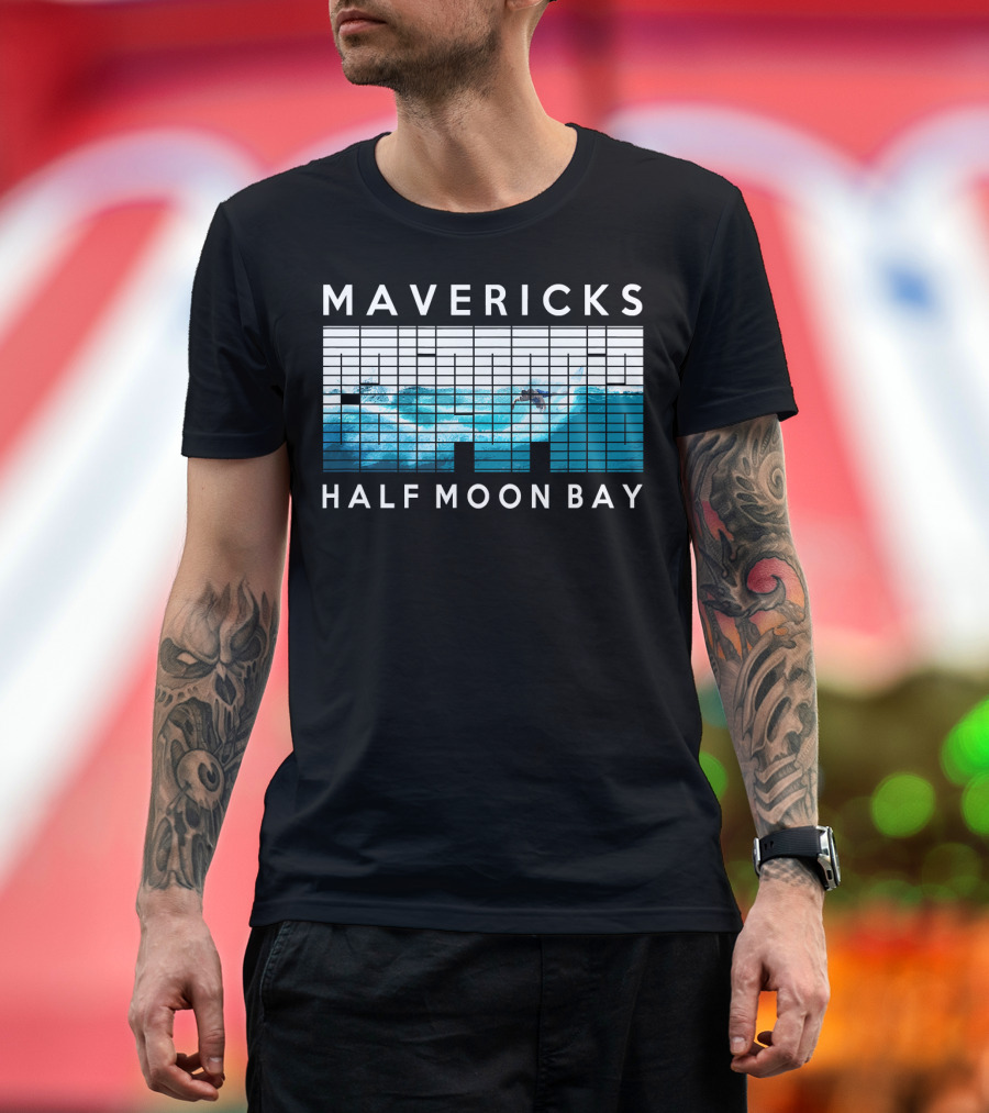 MAVERICKS Big Wave Surfing Half Moon Bay Ocean Adventure T-Shirt