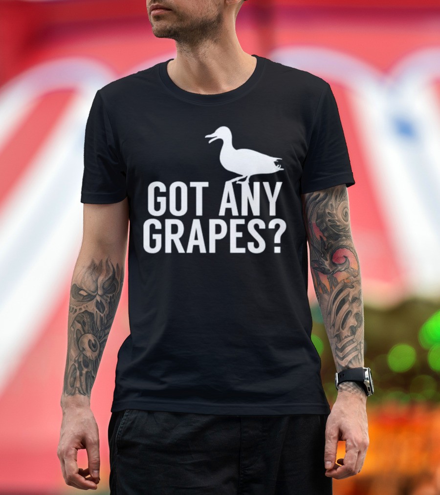 Funny Duck Lovers Got Any Grapes Meme T-Shirt