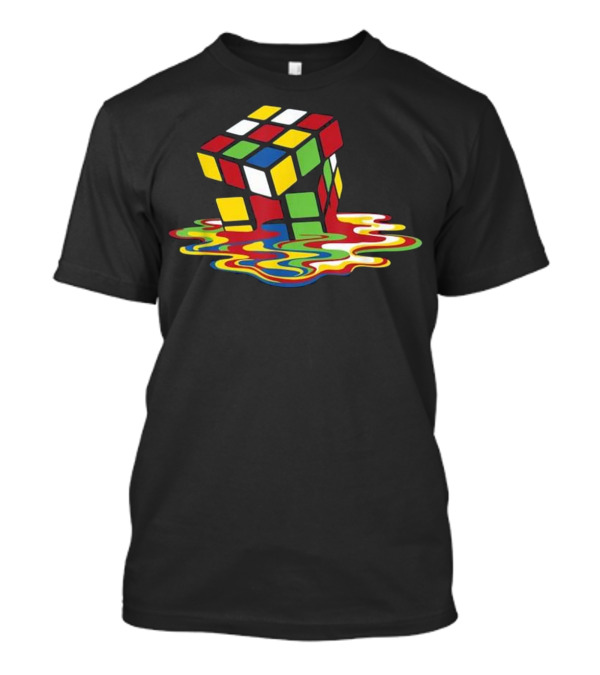 Melting Rubik's Cube Magic Puzzle T-Shirt