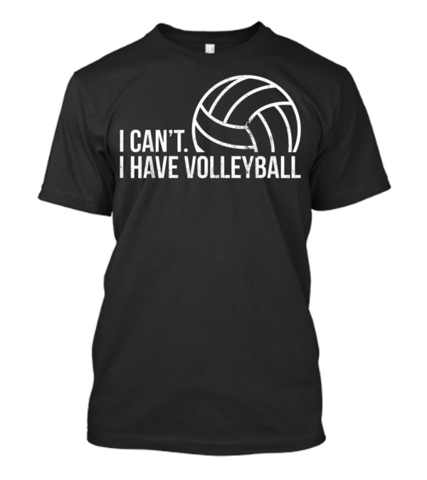 Men Funny Workout I Can't I Have Volleyball T-Shirt