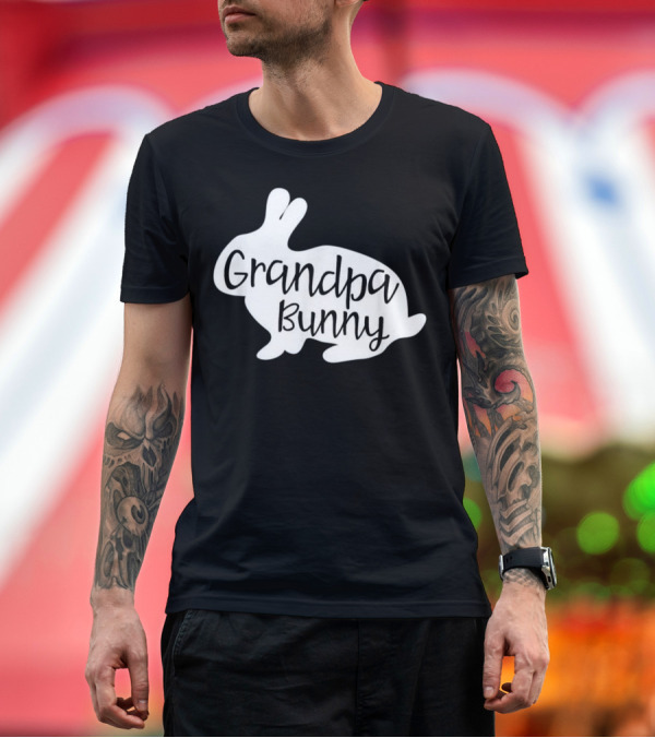 Premium T-Shirt: Grandpa Bunny Cute Rabbit Family T-Shirt Grandpa Bunny Cute Rabbit Family T-Shirt