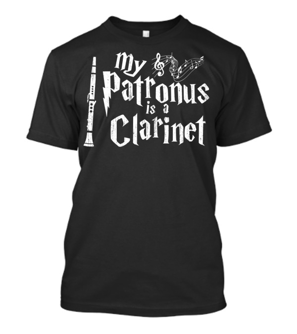 My Patronus Is A Clarinet Musical Notes T-Shirt
