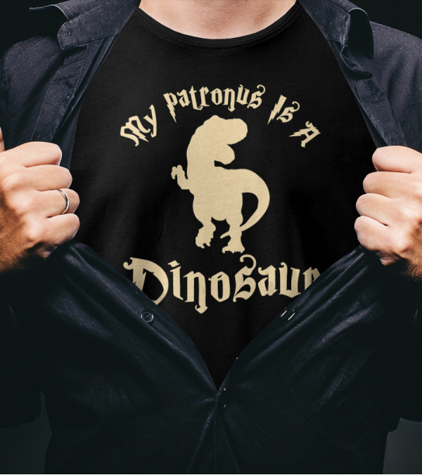 My Patronus Is A Dinosaur Fantastical Creature Magic T-Shirt
