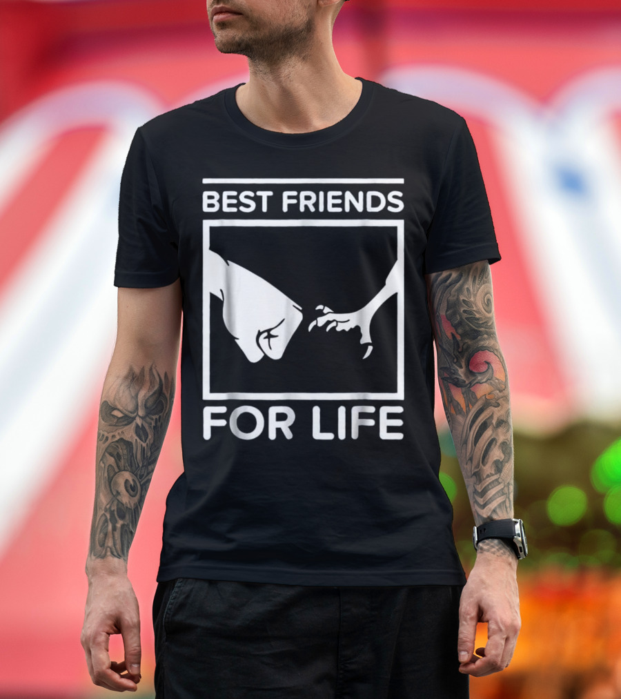 Best Friends For Life Fist Bump Bird and Human T-Shirt