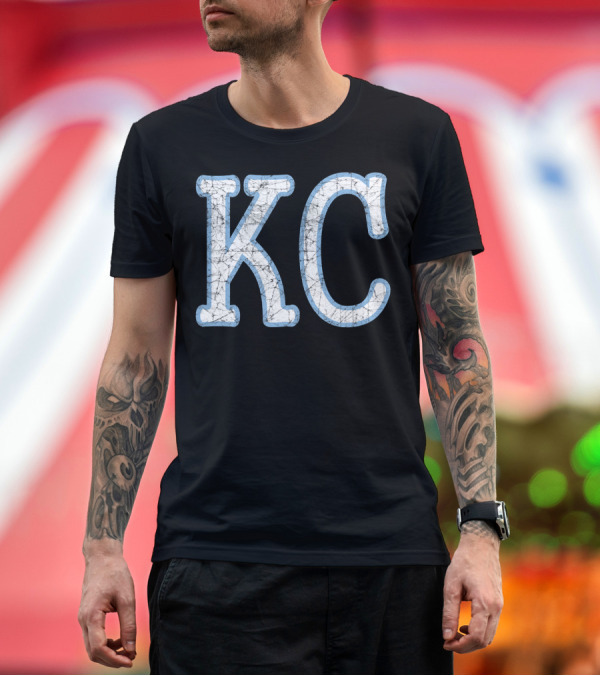 Premium T-Shirt: KC Royal Blue Vintage Crown Kansas City T-Shirt KC Royal Blue Vintage Crown Kansas City T-Shirt