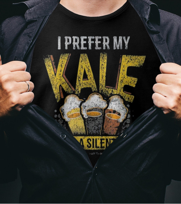 I Prefer My Kale With A Silent K Beer Mug Humor T-Shirt