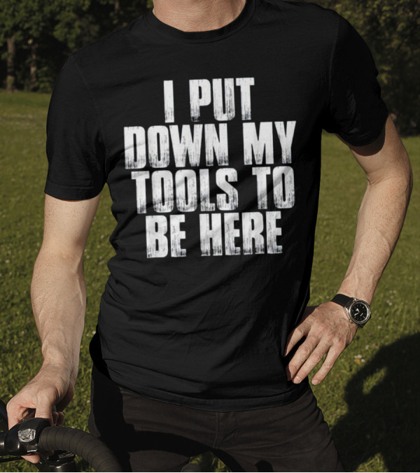 I Put Down My Tools To Be Here Sarcastic Mechanic T-Shirt