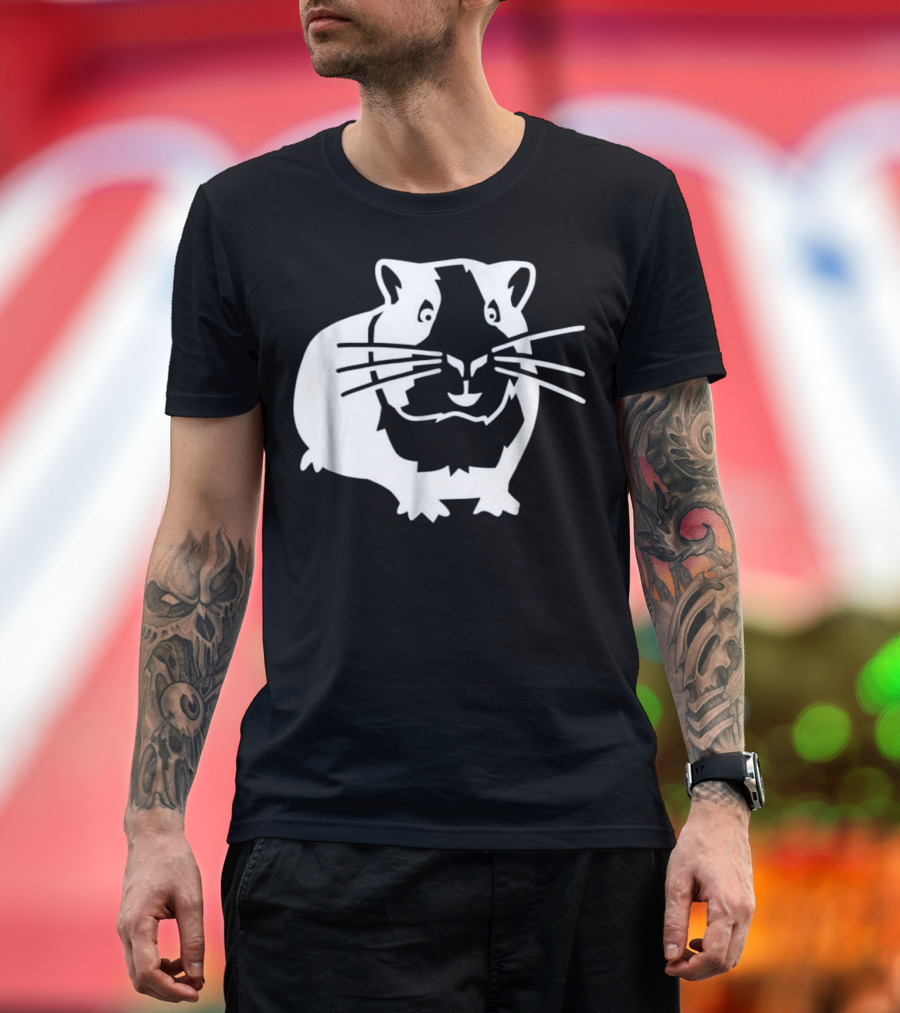 Hamster Whiskers Contrast T-Shirt