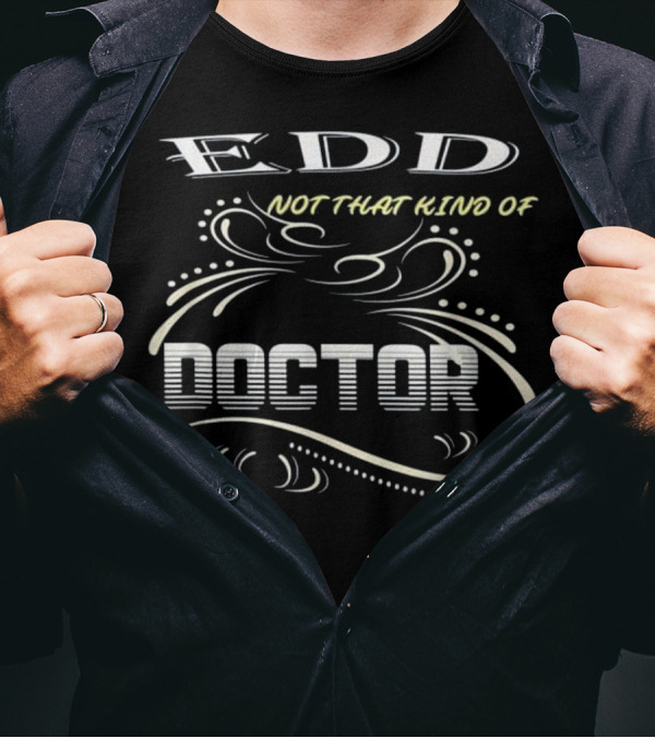 EDD Not That Kind Of Doctor Curved Lines And Dots T-Shirt