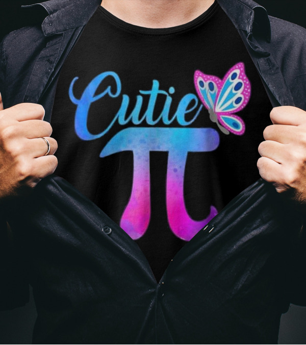 Cutie Pi Math Butterfly Cute And Funny T-Shirt