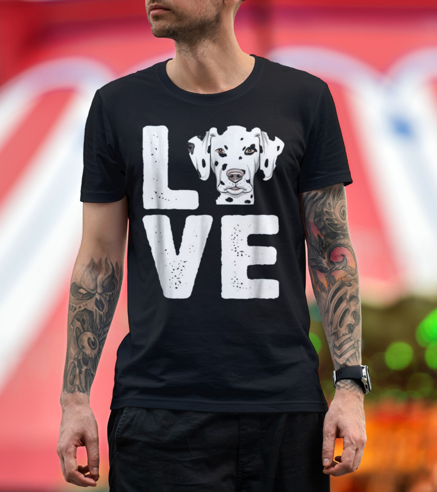 LOVE Cute Dalmatian I Love My Dalma T-Shirt