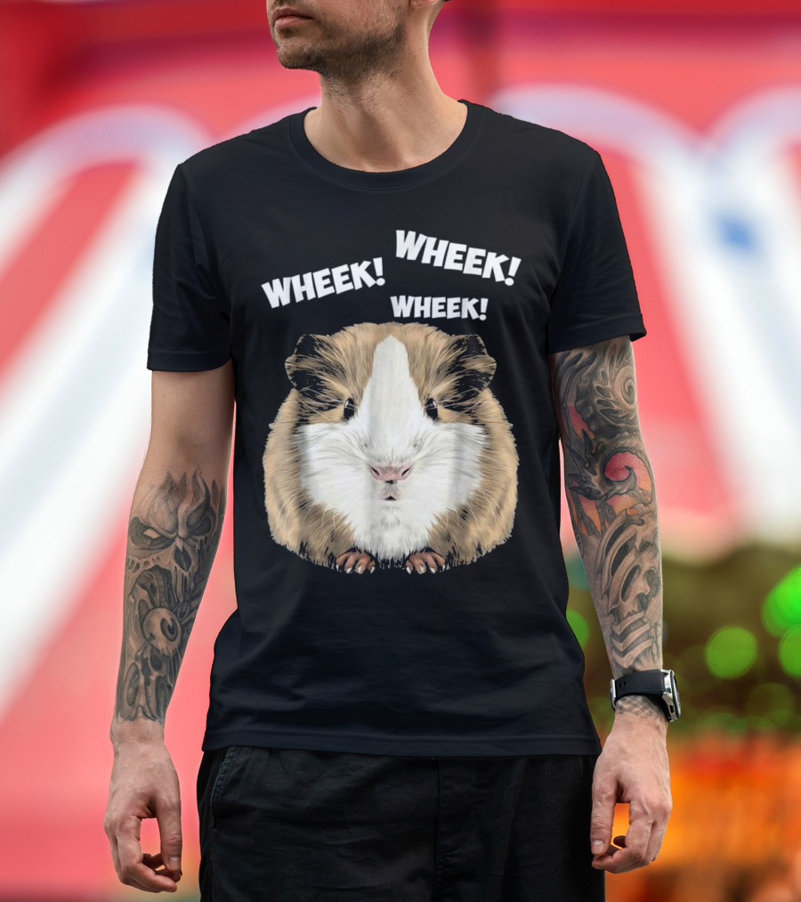 Wheek Wheek Wheek Cute Funny Guinea Pig Owner The Cavy T-Shirt