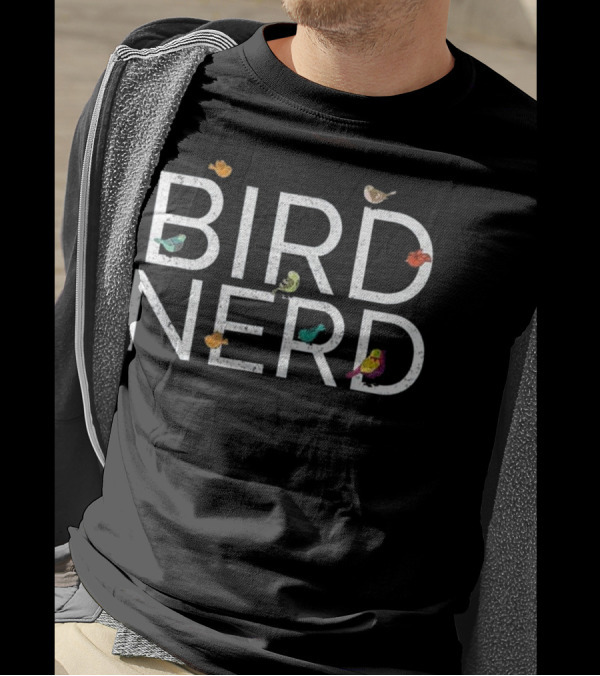EpicWear Bird Nerd Bird Watcher Enthusiast With Colorful Birds T-Shirt