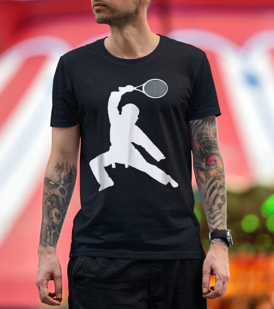 Ninja Tennis Funny Baseball Lover Player T-Shirt
